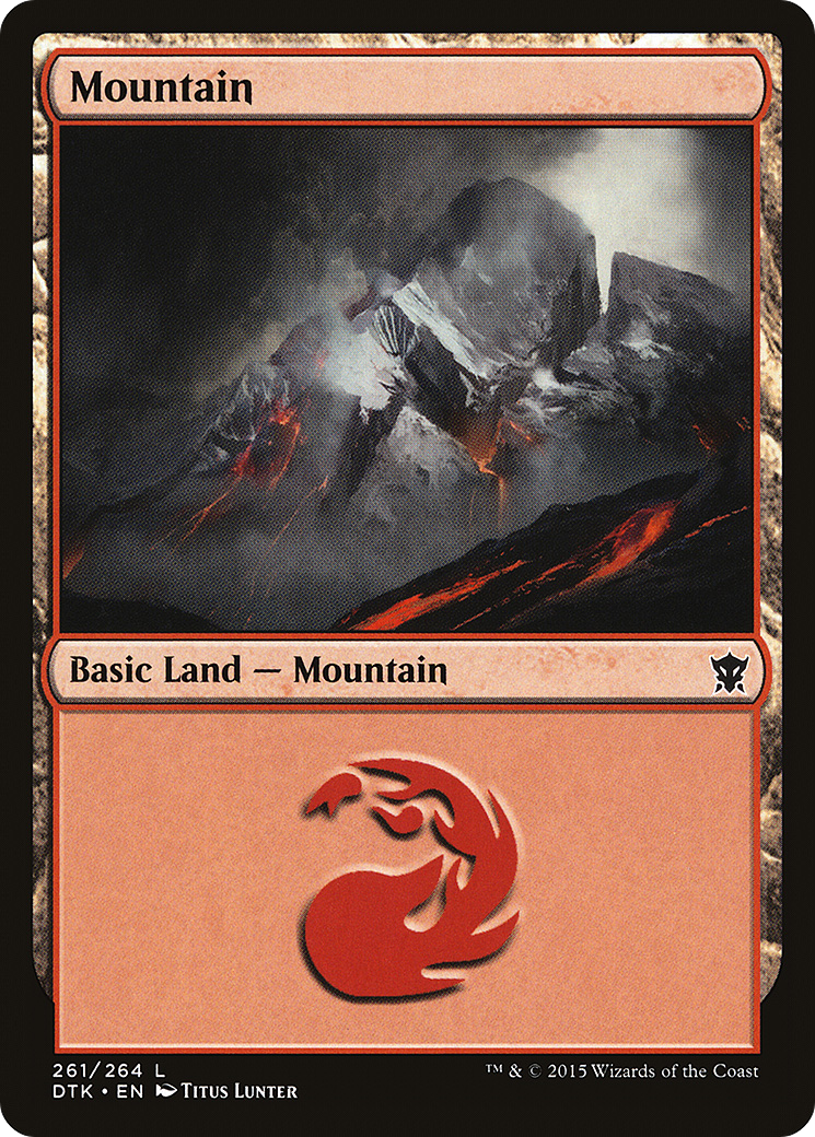 Mountain (261) (DTK-261)  - Dragons of Tarkir