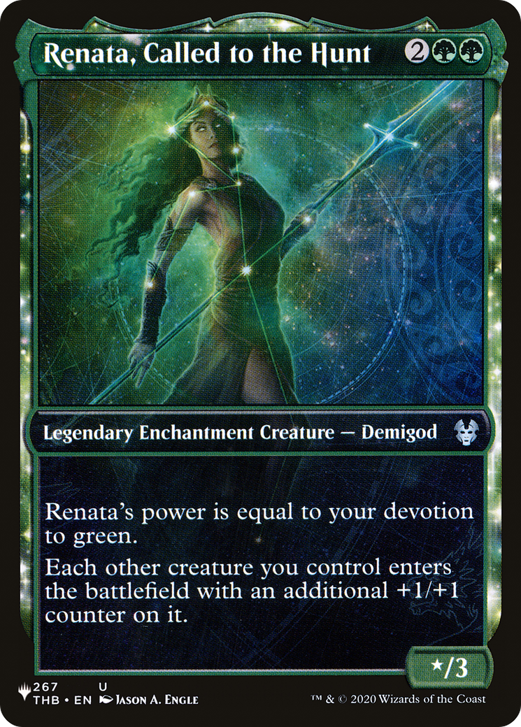 Renata, Called to the Hunt (Showcase) (LIST-267/254)  - The List: (enchantment, Showcase)