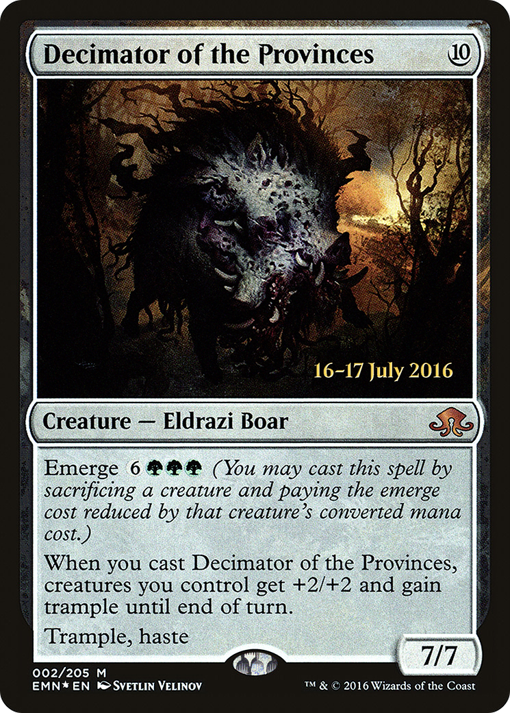 Decimator of the Provinces (PRE-002)  Foil - Eldritch Moon Promos