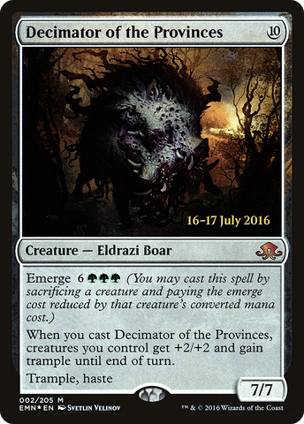 Decimator of the Provinces (PRE-002)  Foil - Eldritch Moon Promos
