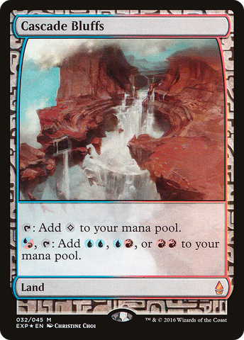 Cascade Bluffs (EXP-032)  Foil - Zendikar Expeditions