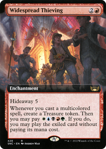 Widespread Thieving (Extended Art) (SNC-428)  - Streets of New Capenna: (Extended Art)