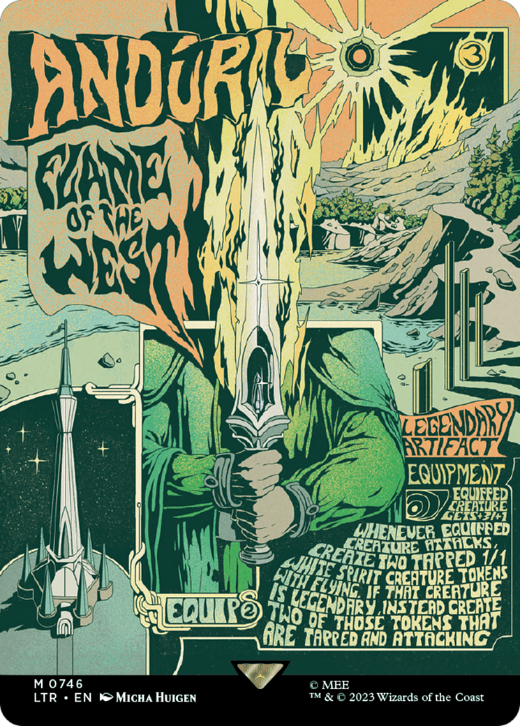 Anduril, Flame of the West (Borderless Poster) (LTR-746)  - The Lord of the Rings: Tales of Middle-earth