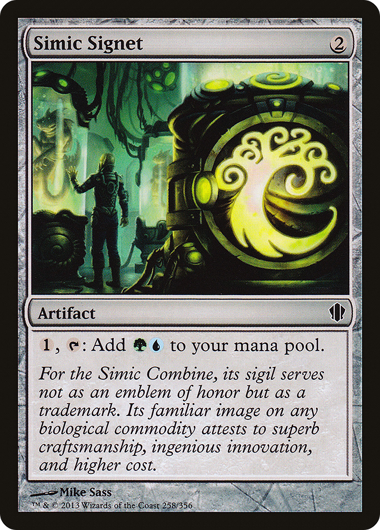 Simic Signet (C13-258)  - Commander 2013