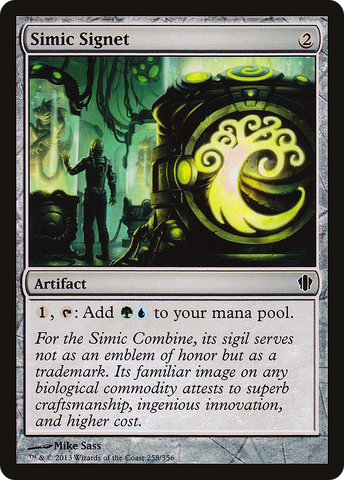 Simic Signet (C13-258)  - Commander 2013