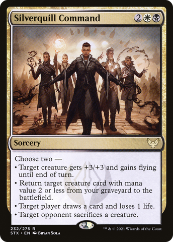 Silverquill Command (STX-232)  Foil - Strixhaven: School of Mages