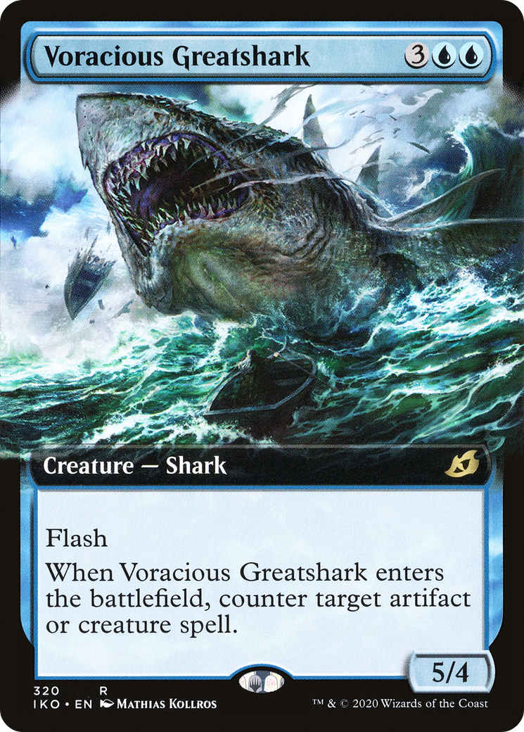 Voracious Greatshark (Extended Art) (IKO-320) - Ikoria: Lair of Behemoths: (Extended Art) Foil