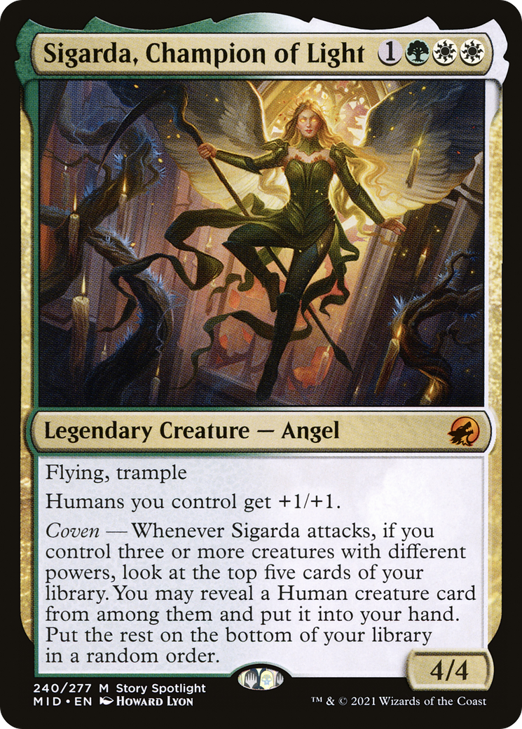 Sigarda, Champion of Light (MID-240)  - Innistrad: Midnight Hunt