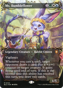Ms. Bumbleflower (Borderless) (Raised Foil) (BLC-103)  Foil - Bloomburrow Commander