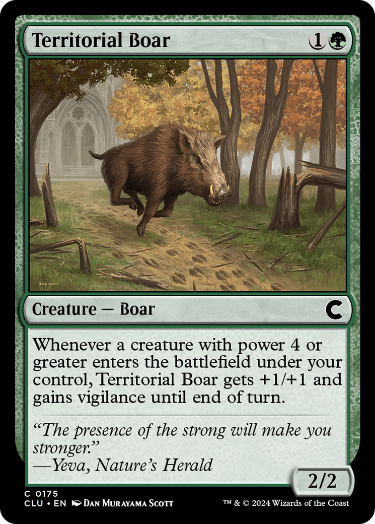 Territorial Boar (CLU-175)  - Ravnica: Clue Edition