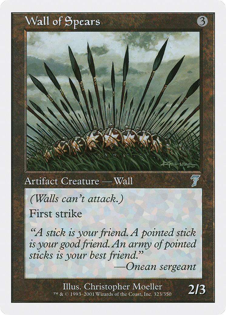Wall of Spears (7ED-323) - Seventh Edition