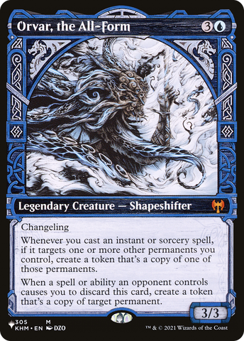 Orvar, the All-Form (Showcase) (LIST-305/285)  - The List: (Showcase)