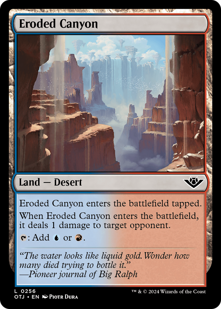 Eroded Canyon (OTJ-256)  - Outlaws of Thunder Junction