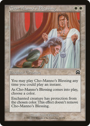 Cho-Manno's Blessing (MMQ-012)  Foil - Mercadian Masques