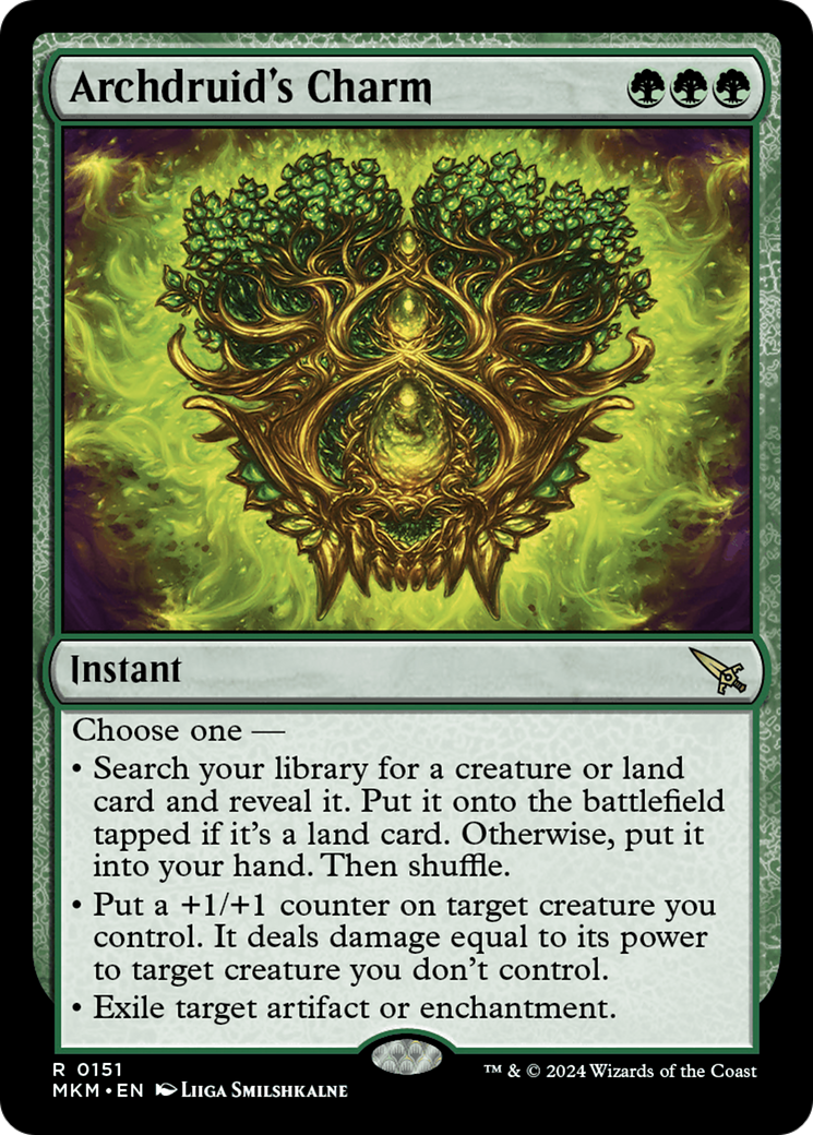 Archdruid's Charm (MKM-151)  Foil - Murders at Karlov Manor