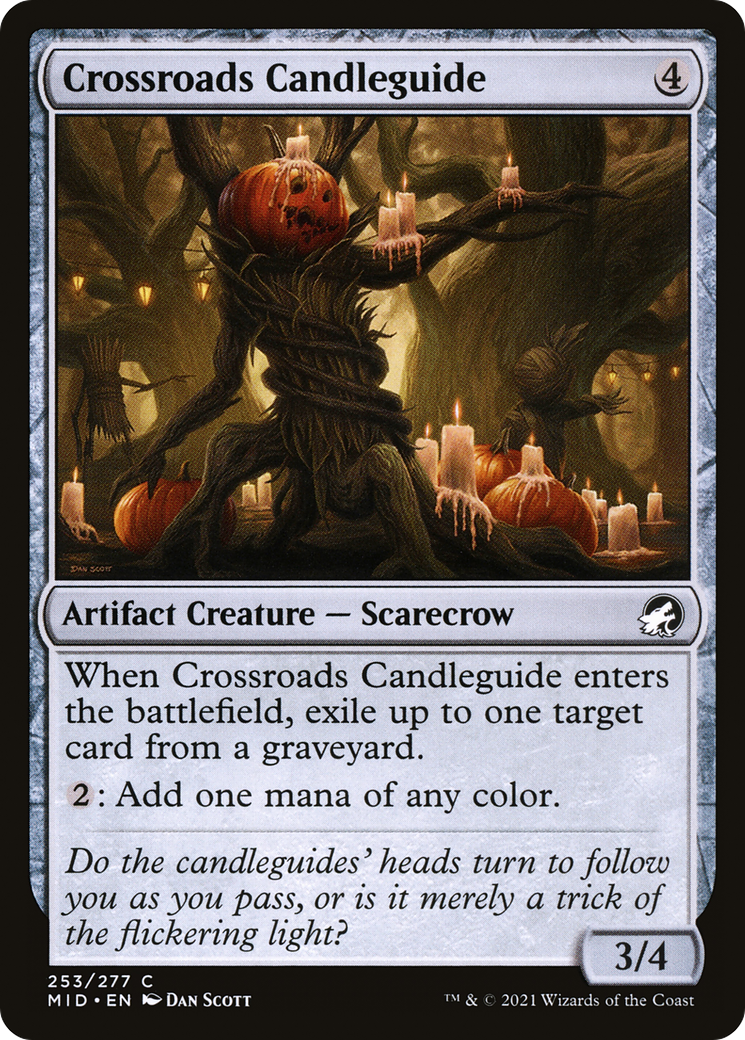 Crossroads Candleguide (MID-253)  Foil - Innistrad: Midnight Hunt