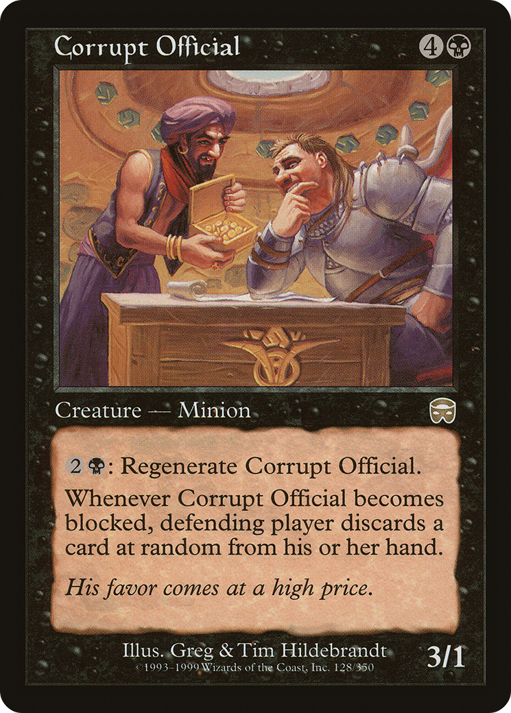 Corrupt Official (MMQ-128)  Foil - Mercadian Masques