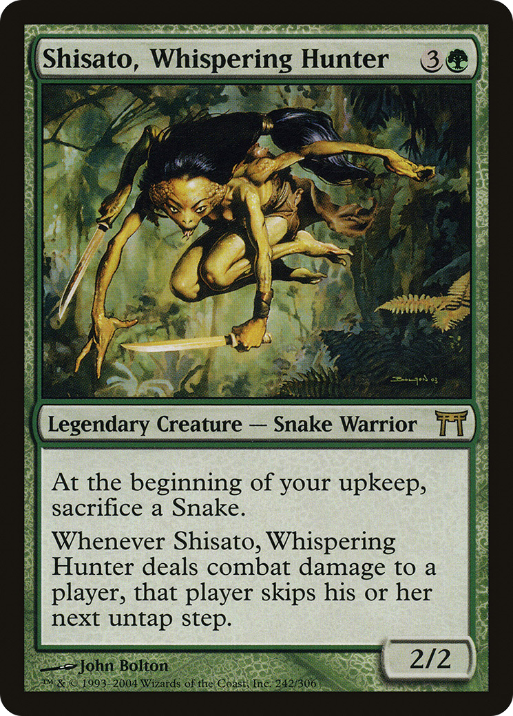 Shisato, Whispering Hunter (CHK-242) - Champions of Kamigawa