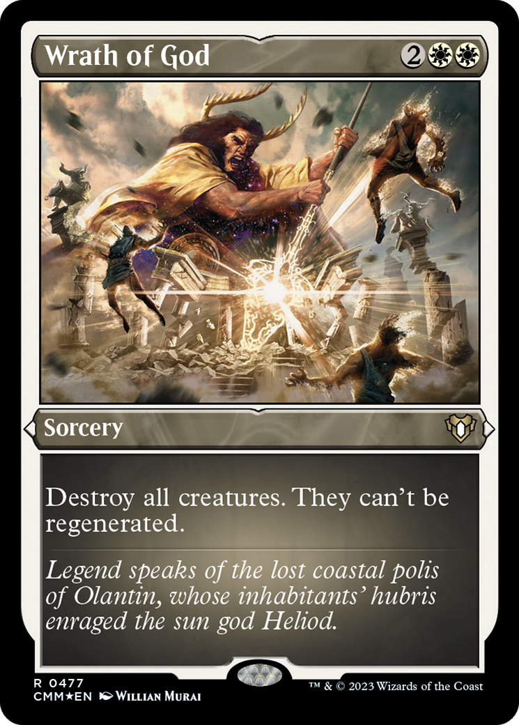 Wrath of God (CMM-477)  Etched Foil - Commander Masters