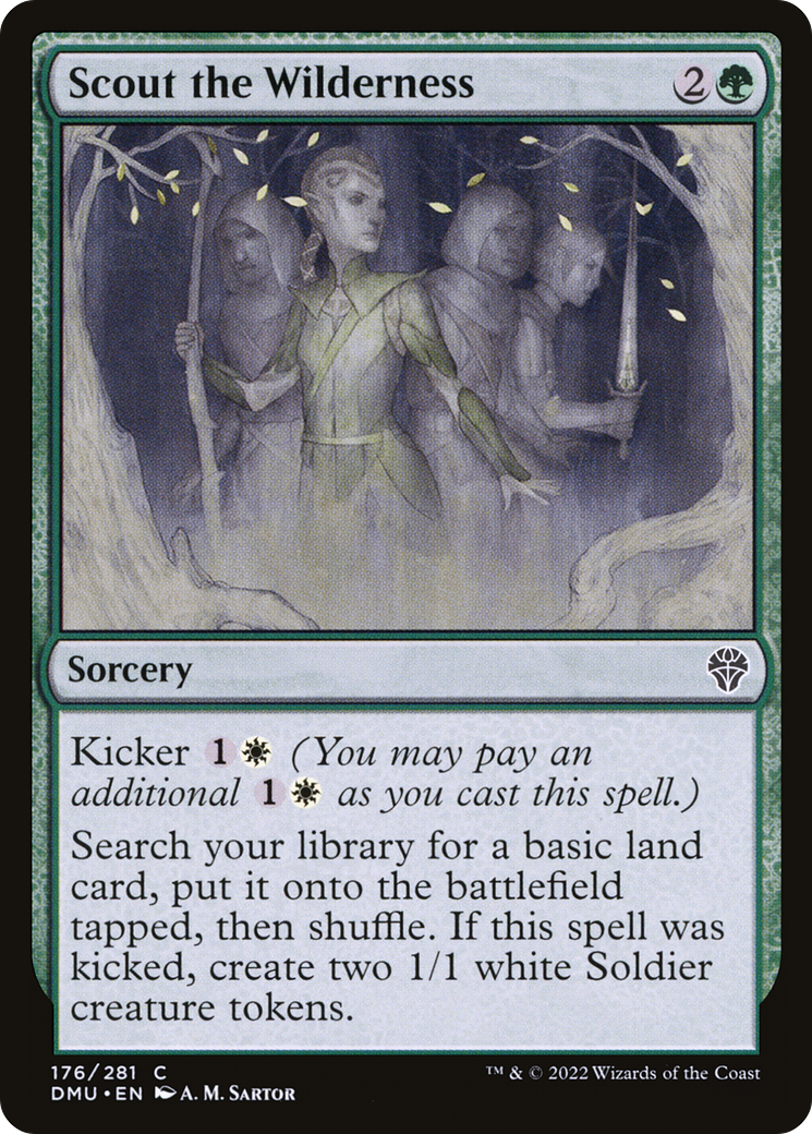 Scout the Wilderness (DMU-176)  Foil - Dominaria United