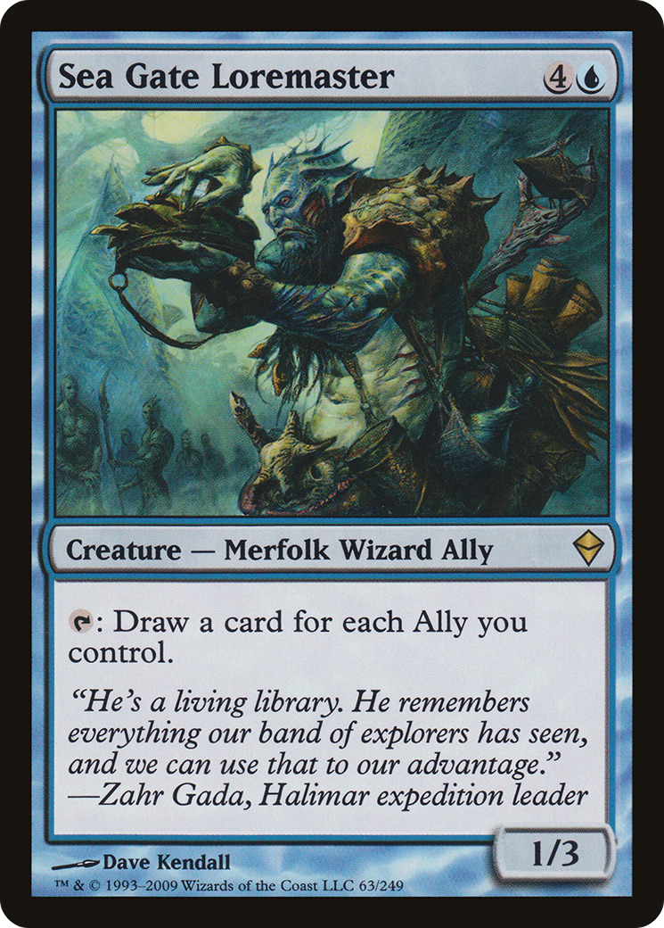Sea Gate Loremaster (ZEN-063)  Foil - Zendikar