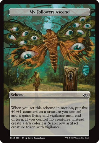 My Followers Ascend (Full Art) (A:DSC-343)  - Duskmourn: House of Horror Commander