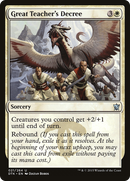 Great Teacher's Decree (DTK-021)  Foil - Dragons of Tarkir