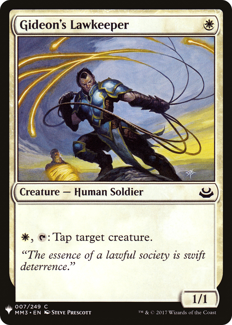 Gideon's Lawkeeper (LIST-007)  - The List