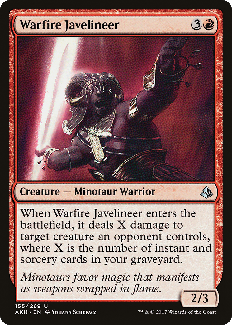 Warfire Javelineer (AKH-155)  Foil - Amonkhet