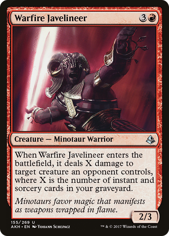 Warfire Javelineer (AKH-155)  Foil - Amonkhet