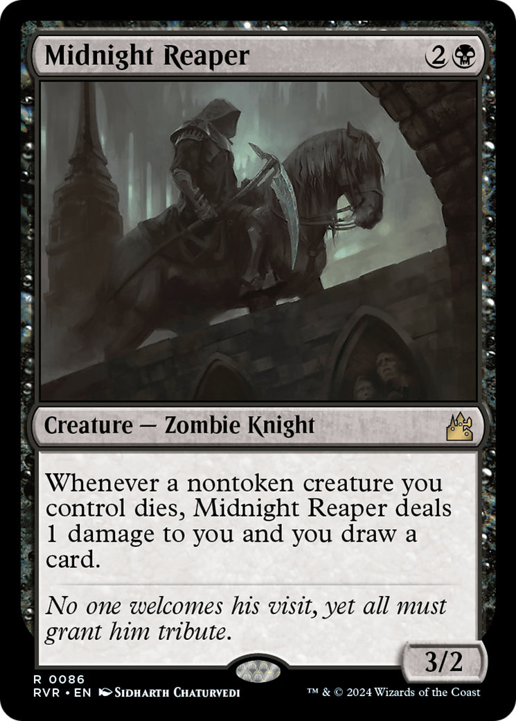 Midnight Reaper (RVR-086)  Foil - Ravnica Remastered