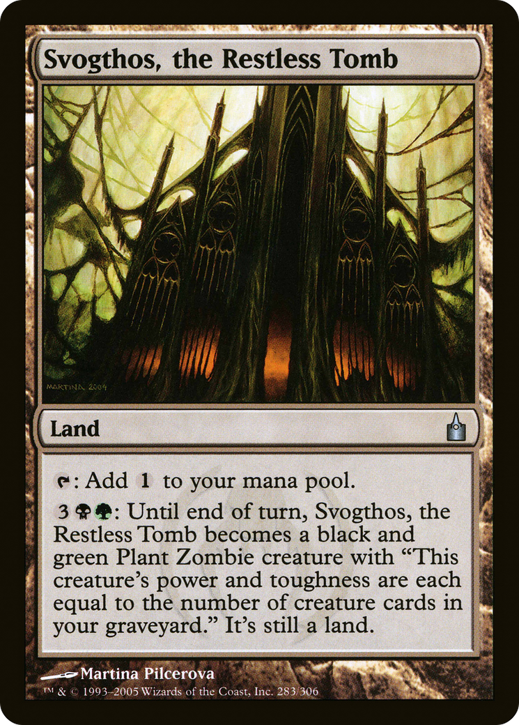 Svogthos, the Restless Tomb (RAV-283)  Foil - Ravnica: City of Guilds