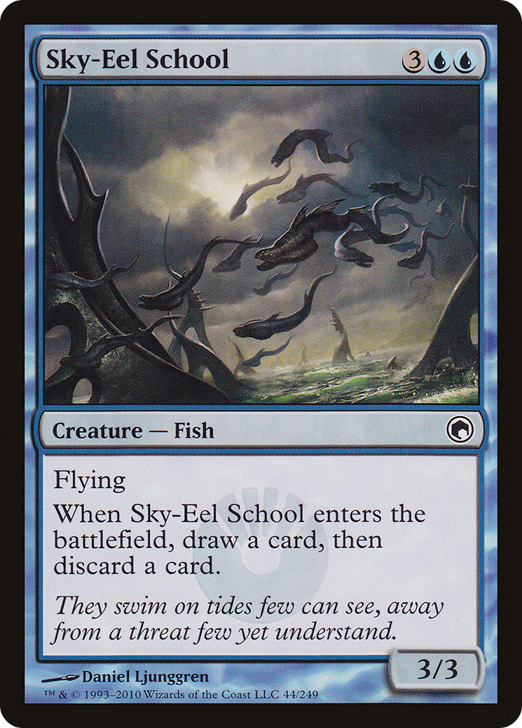Sky-Eel School (SOM-044)  - Scars of Mirrodin