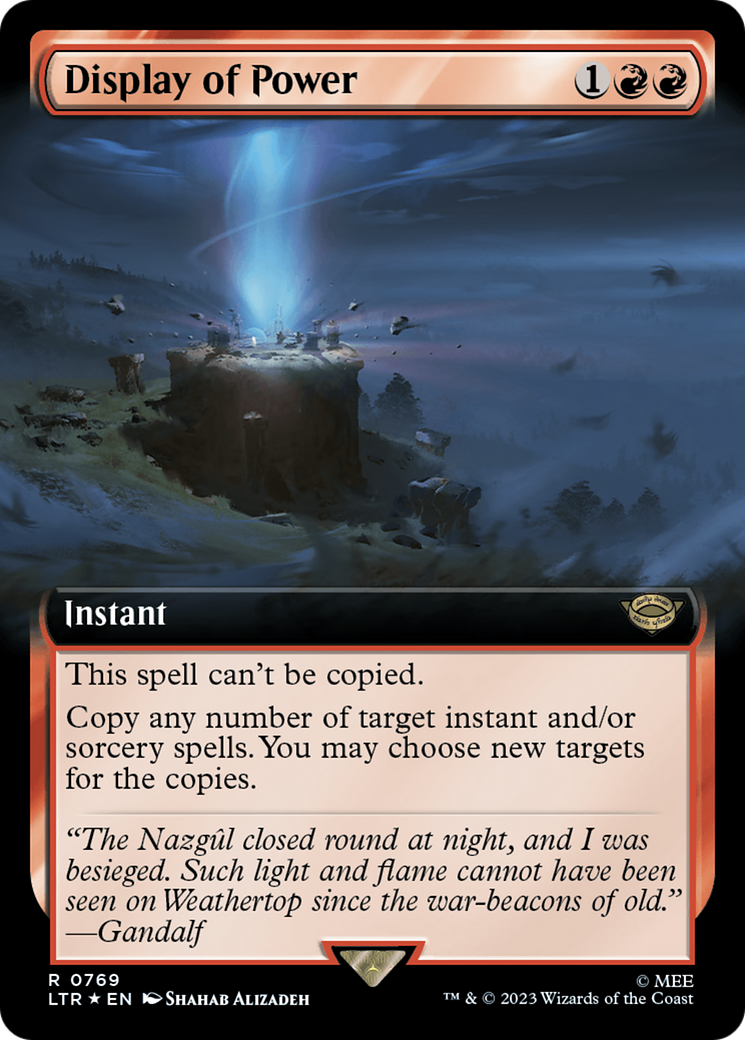 Display of Power (Extended Art) (Surge Foil) (LTR-769)  Foil - The Lord of the Rings: Tales of Middle-earth: (Extended Art)