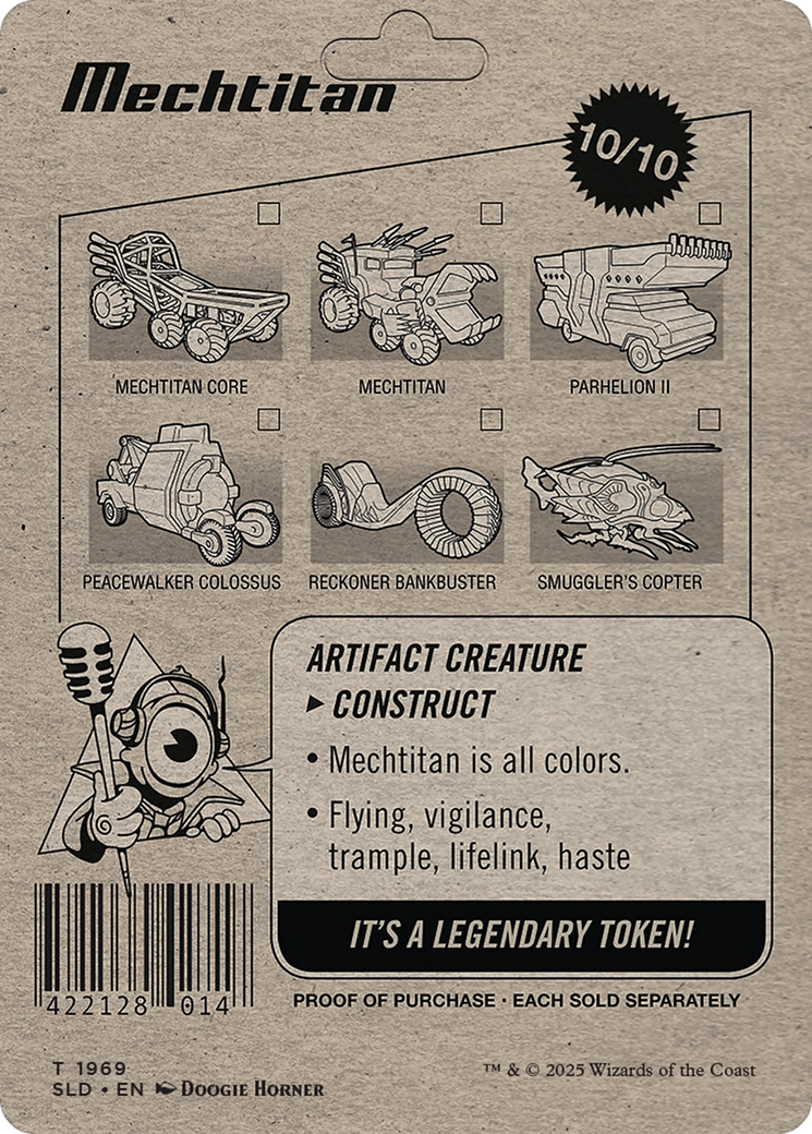 Mechtitan Token (SLD-1969)  Foil - Secret Lair Drop (Borderless)
