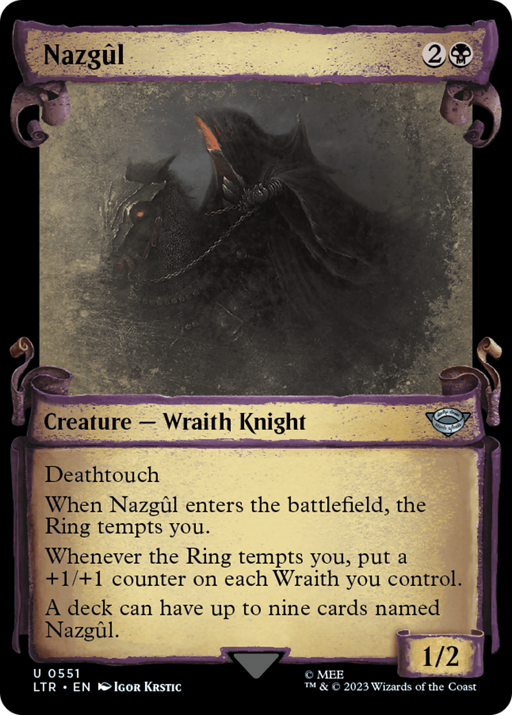 Nazgul (0551) (Showcase Scrolls) (LTR-551)  - The Lord of the Rings: Tales of Middle-earth: (Showcase)