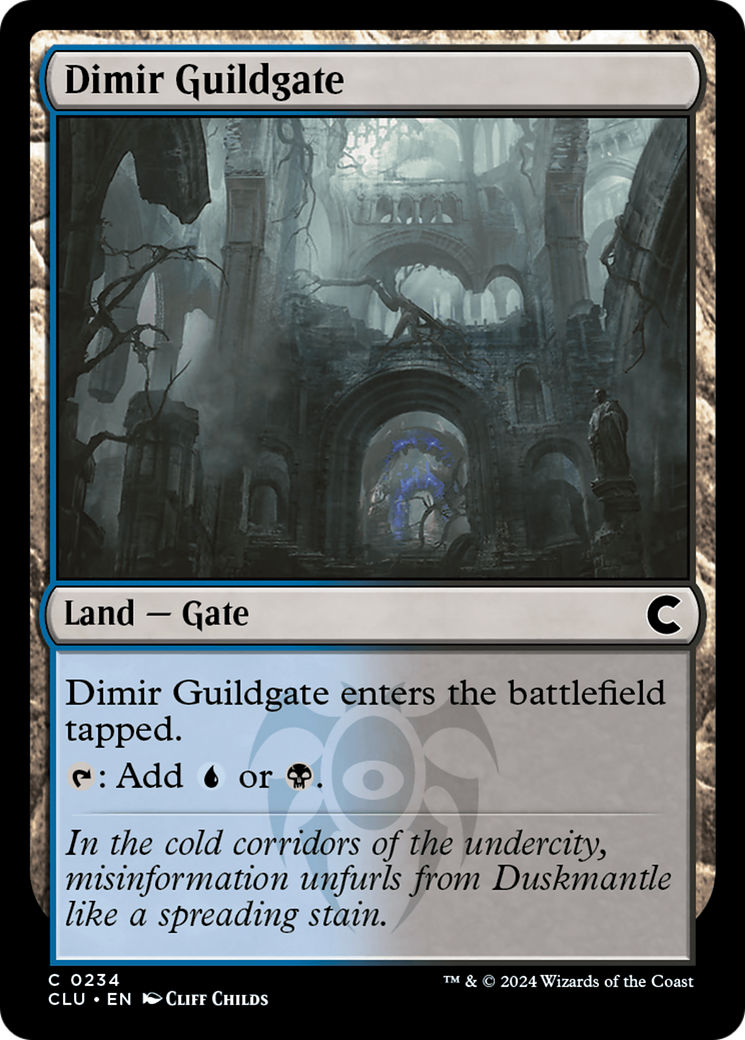 Dimir Guildgate (CLU-234)  - Ravnica: Clue Edition