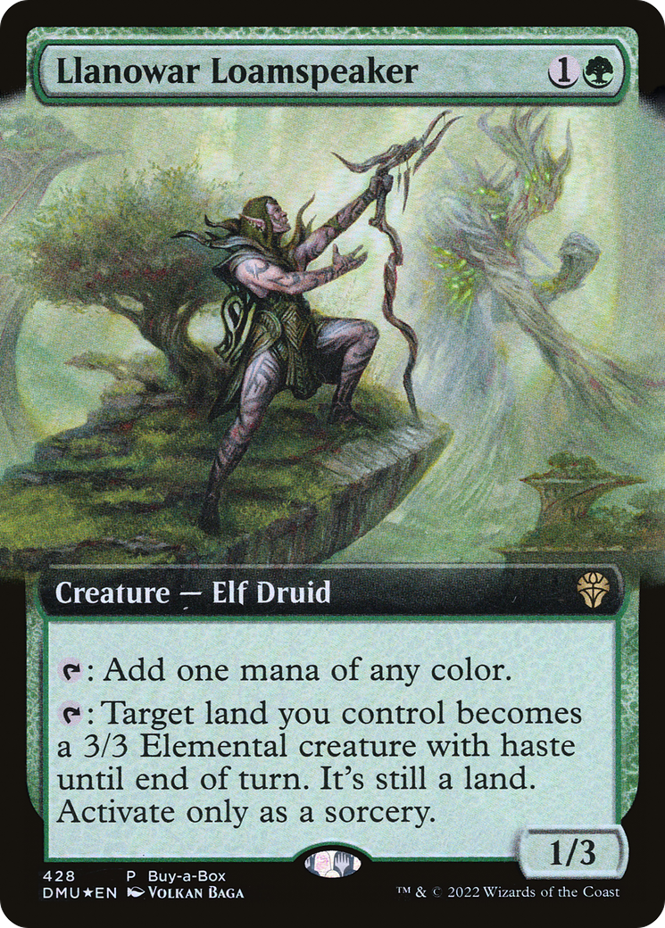 Llanowar Loamspeaker (BABP-428)  Foil - Dominaria United: (Extended Art)