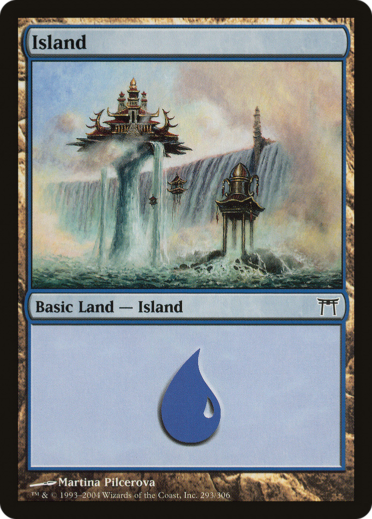 Island (293) (CHK-293)  - Champions of Kamigawa