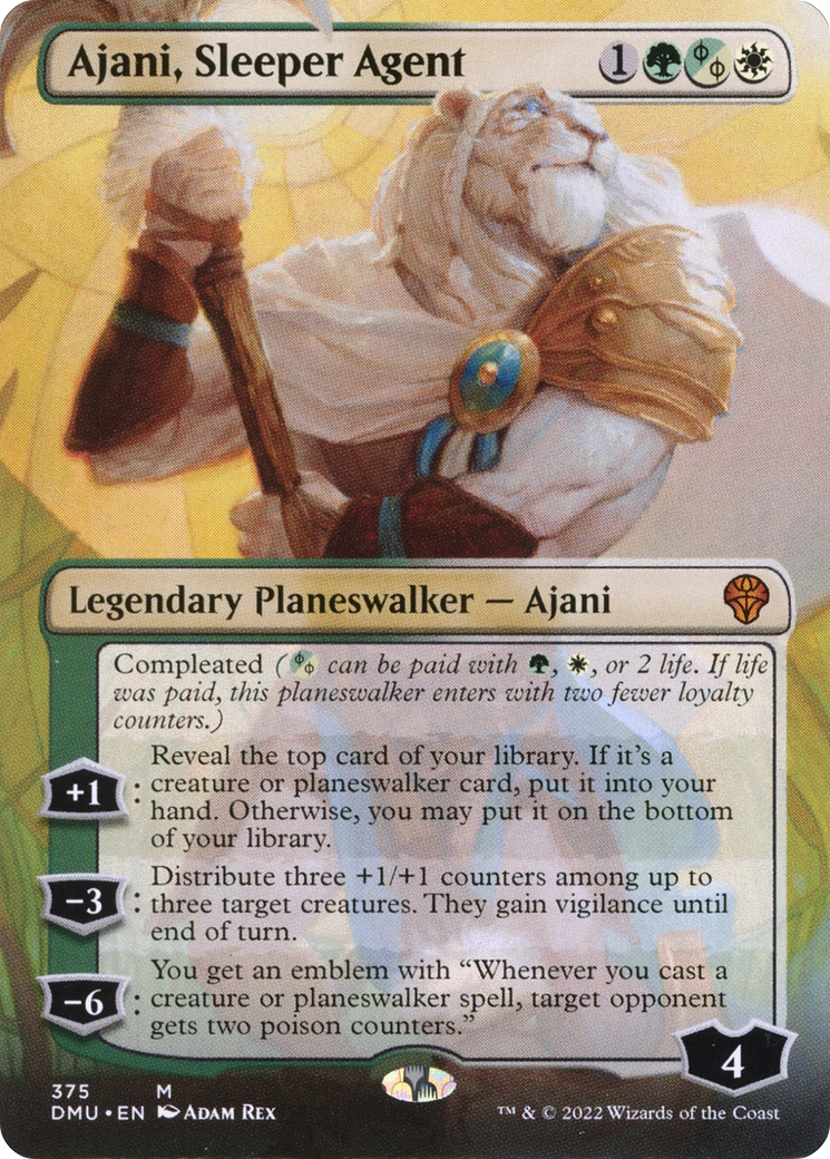 Ajani, Sleeper Agent (375) (DMU-375)  - Dominaria United (Borderless)
