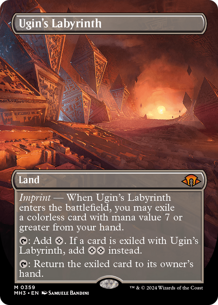 Ugin's Labyrinth (Borderless) (MH3-359) - Modern Horizons 3 (Borderless) Foil