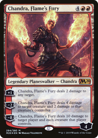 Chandra, Flame's Fury (M20-294)  Foil - Core Set 2020