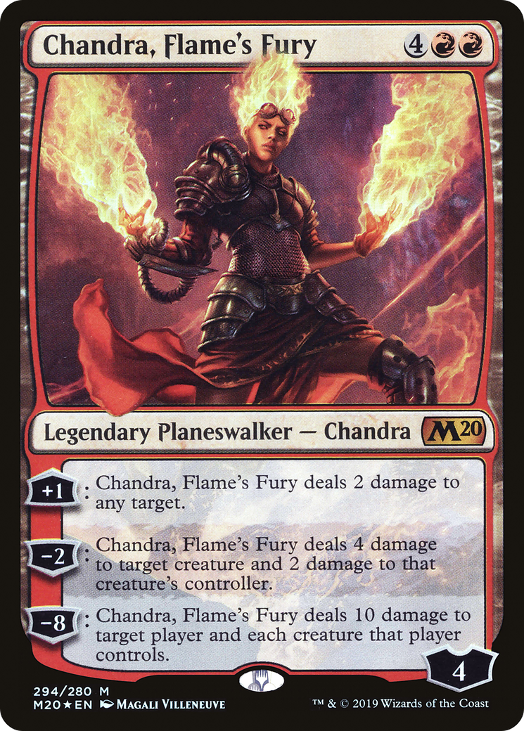 Chandra, Flame's Fury (M20-294) - Core Set 2020 Foil