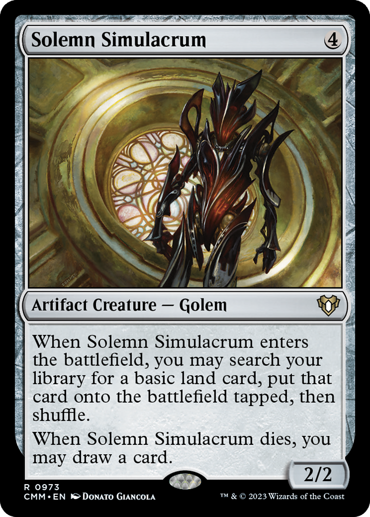 Solemn Simulacrum (CMM-973)  - Commander Masters
