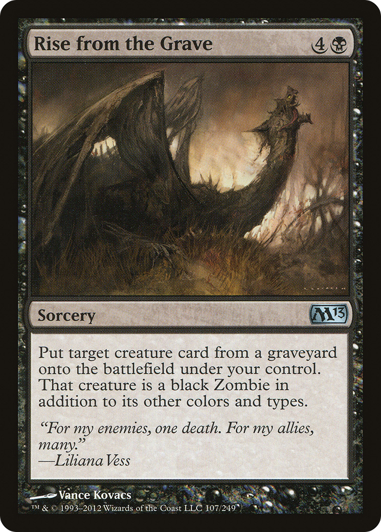 Rise from the Grave (M13-107)  Foil - Magic 2013