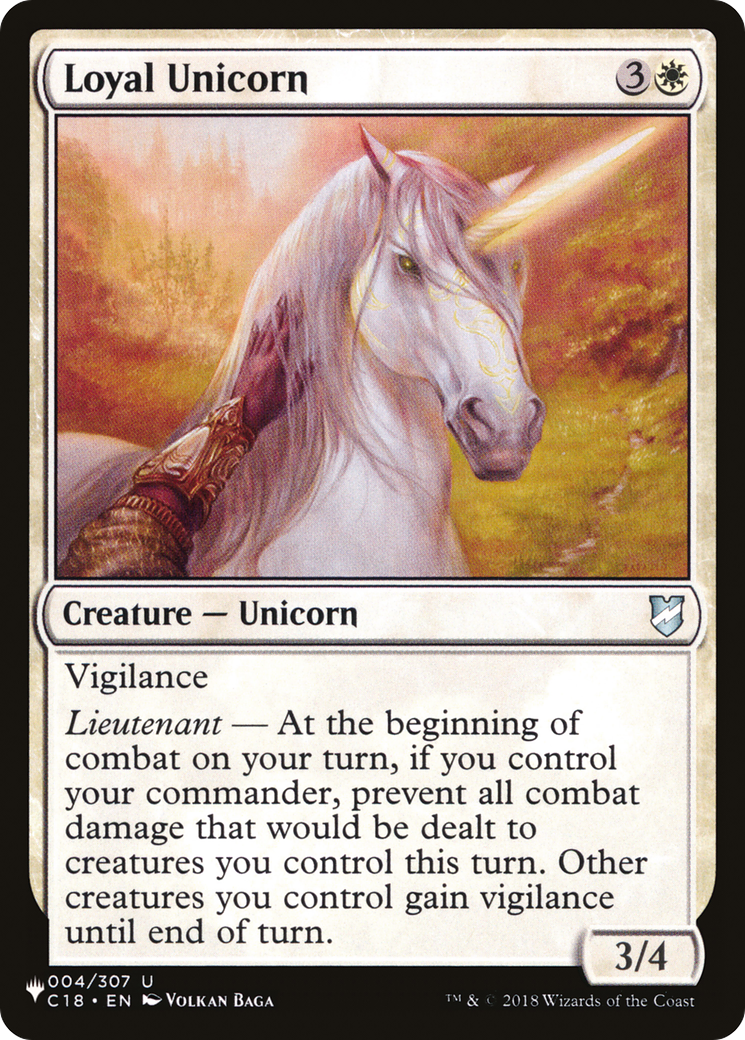Loyal Unicorn (LIST-C18-4)  - The List
