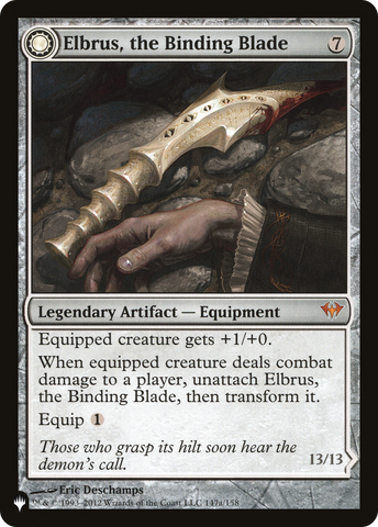 Elbrus, the Binding Blade (LIST-147)  - The List: (Double Faced Transform)