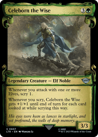 Celeborn the Wise (Showcase Scrolls) (LTR-607)  - The Lord of the Rings: Tales of Middle-earth: (Showcase)
