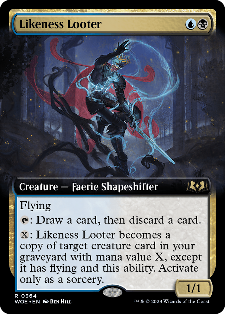 Likeness Looter (Extended Art) (WOE-364)  Foil - Wilds of Eldraine: (Extended Art)