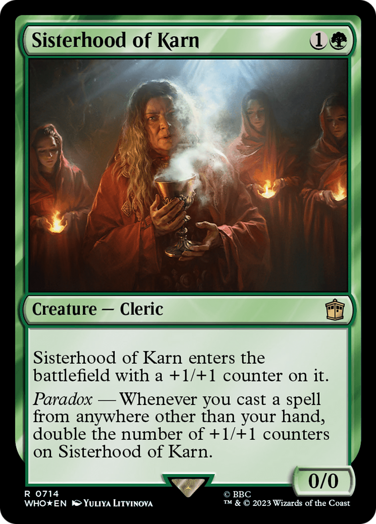 Sisterhood of Karn (Surge Foil) (WHO-714)  Foil - Doctor Who